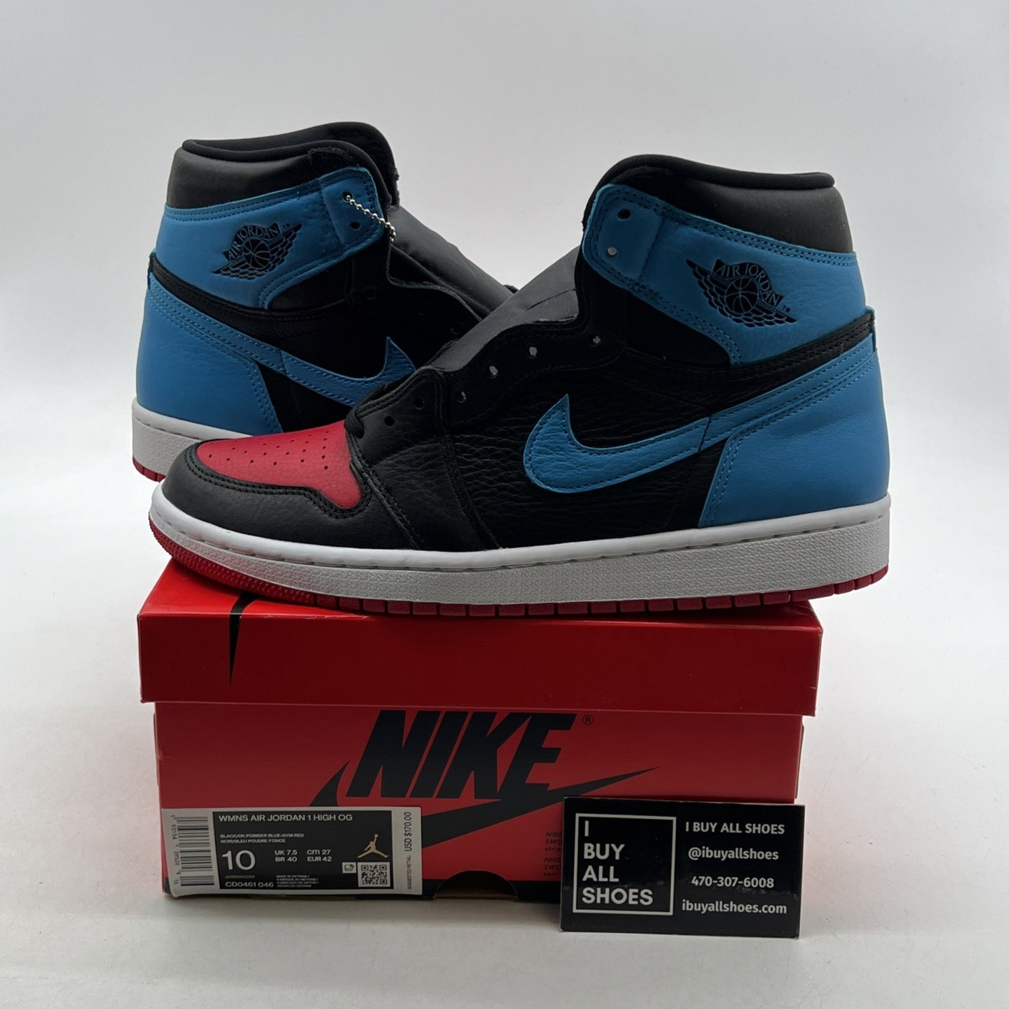 Size 10 - Air Jordan 1 High OG UNC To Chicago 2020 (CD0461-046)