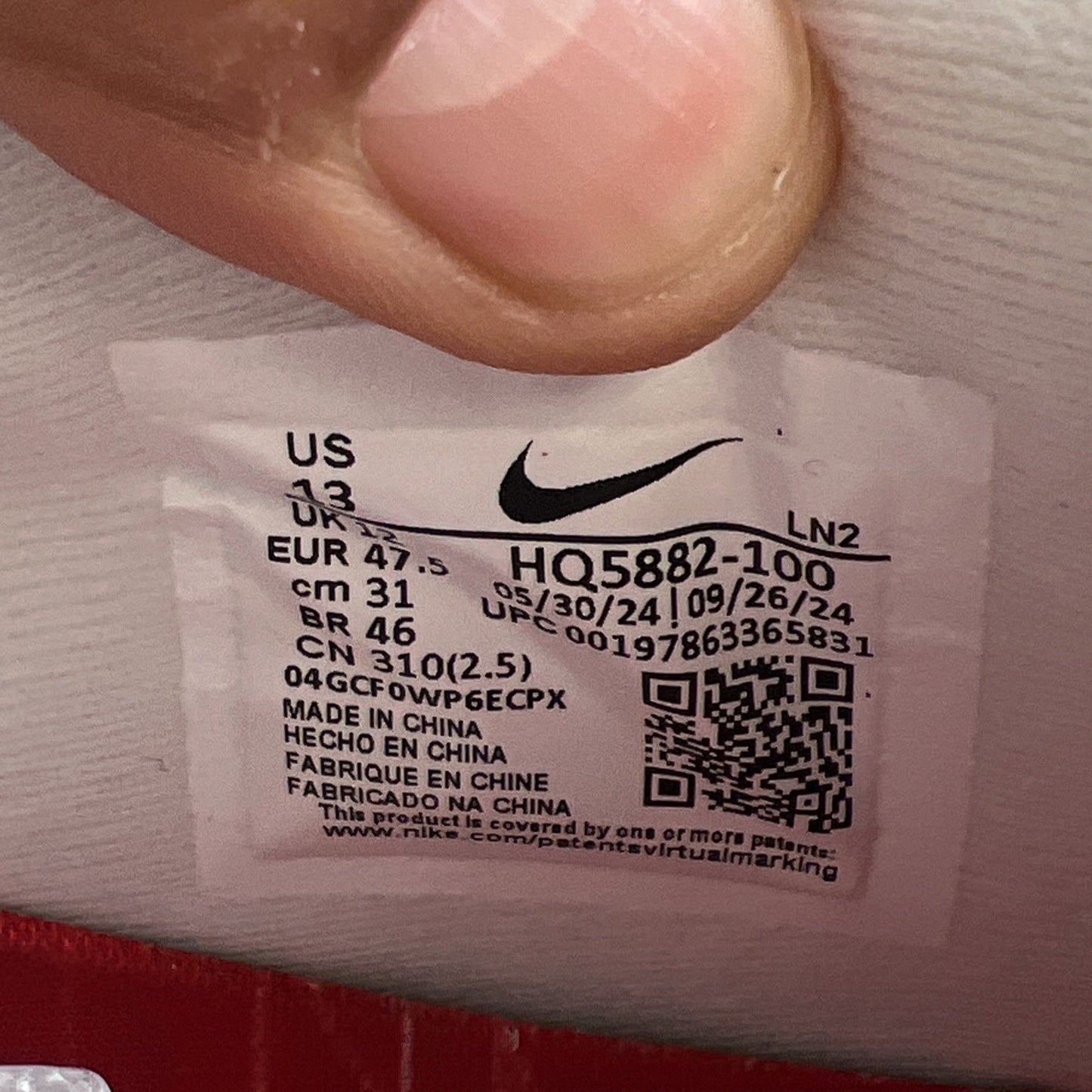 Size 13 - Nike Air Max 1 Low Poly (HQ5882-100)