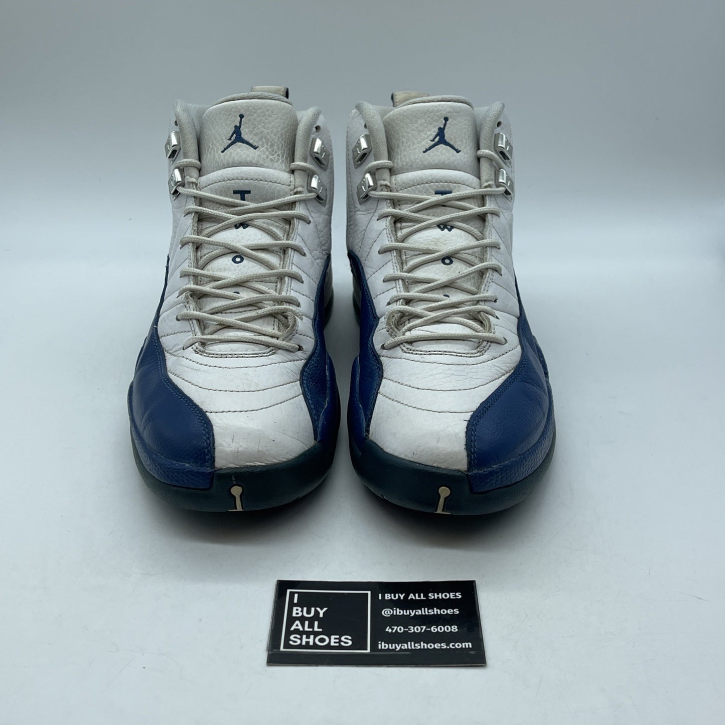 Size 10.5 - Jordan 12 Retro French Blue White Leather (130690-113)