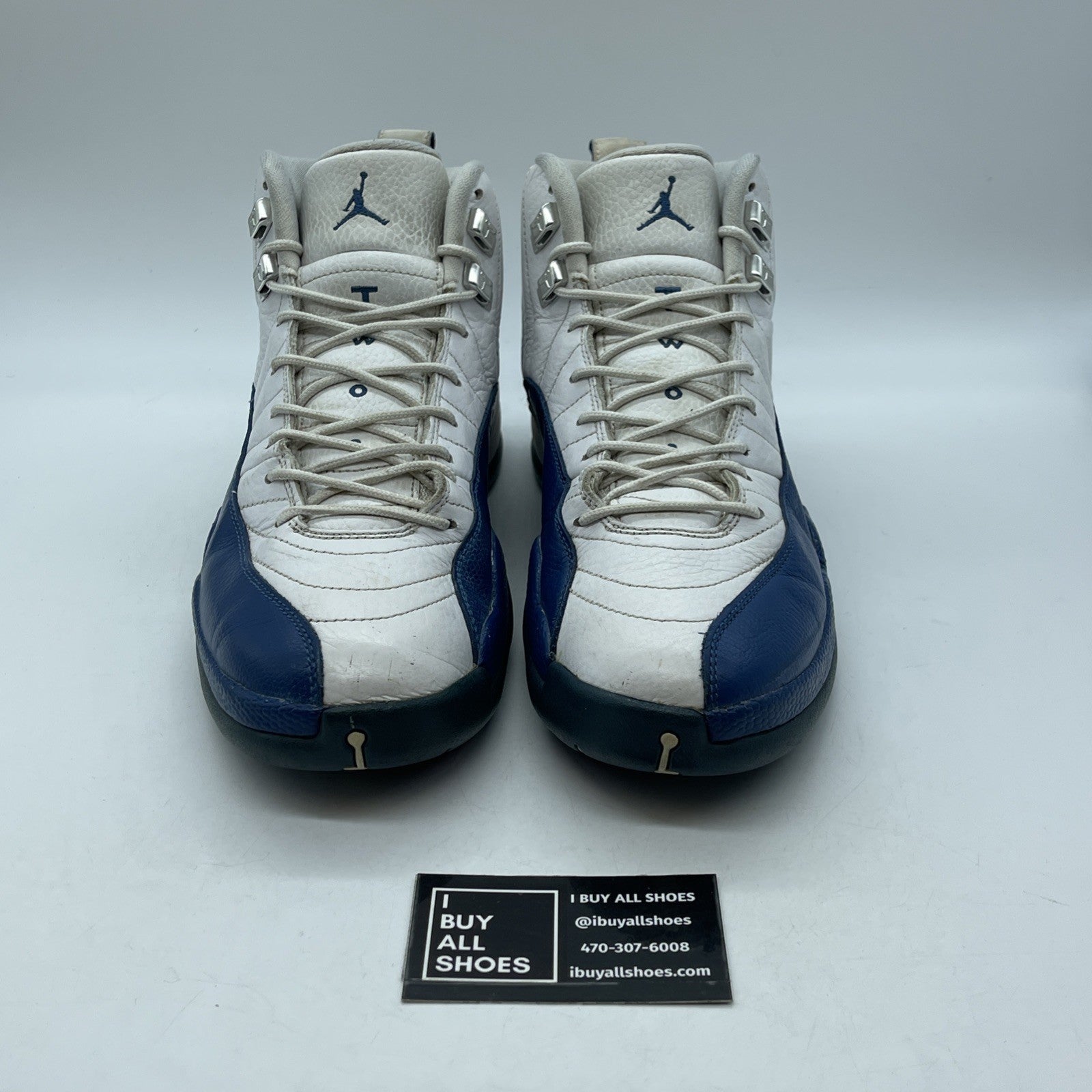 Size 10.5 - Jordan 12 Retro French Blue White Leather (130690-113)