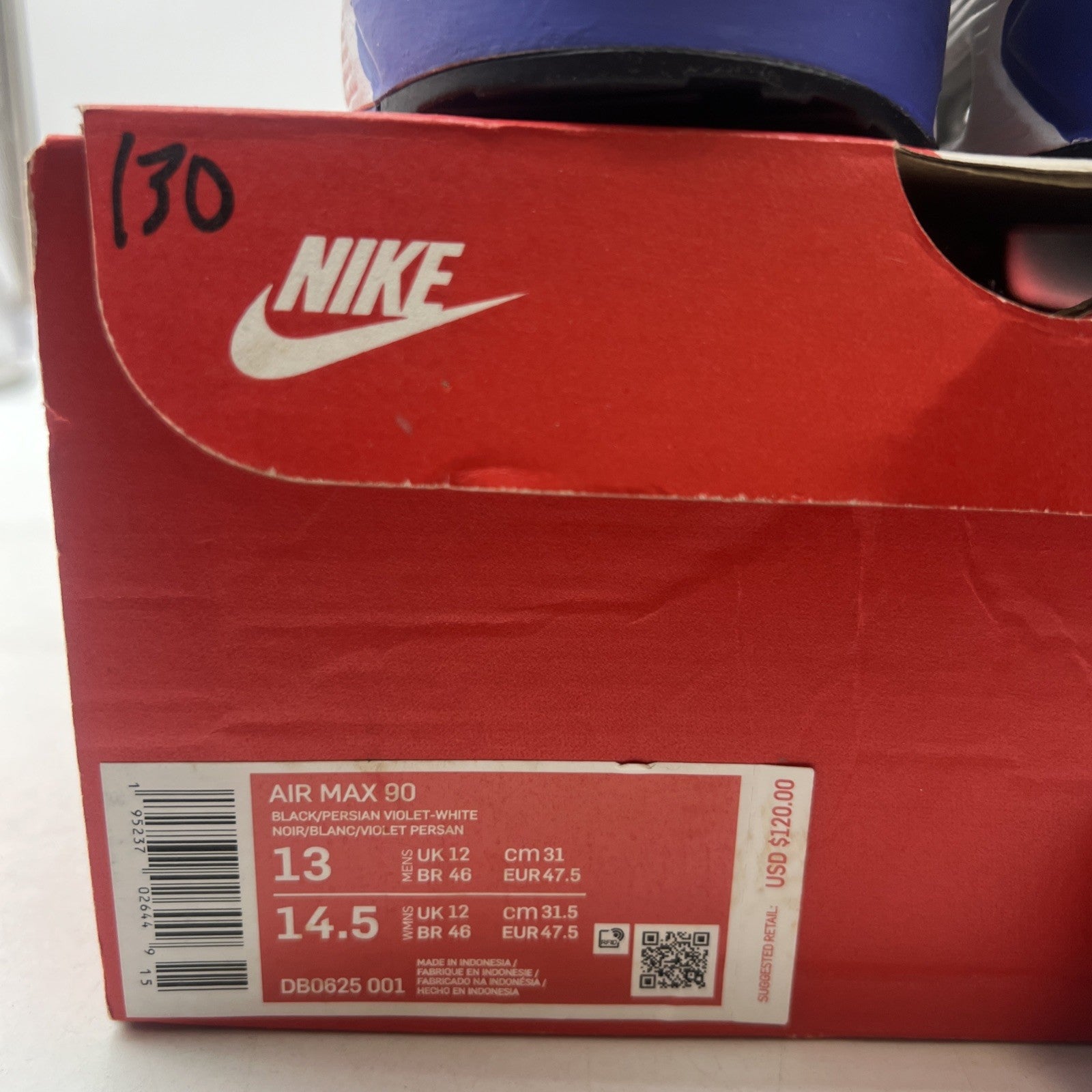 Size 13 - Nike Air Max 90 Persian Violet (DB0625-001)