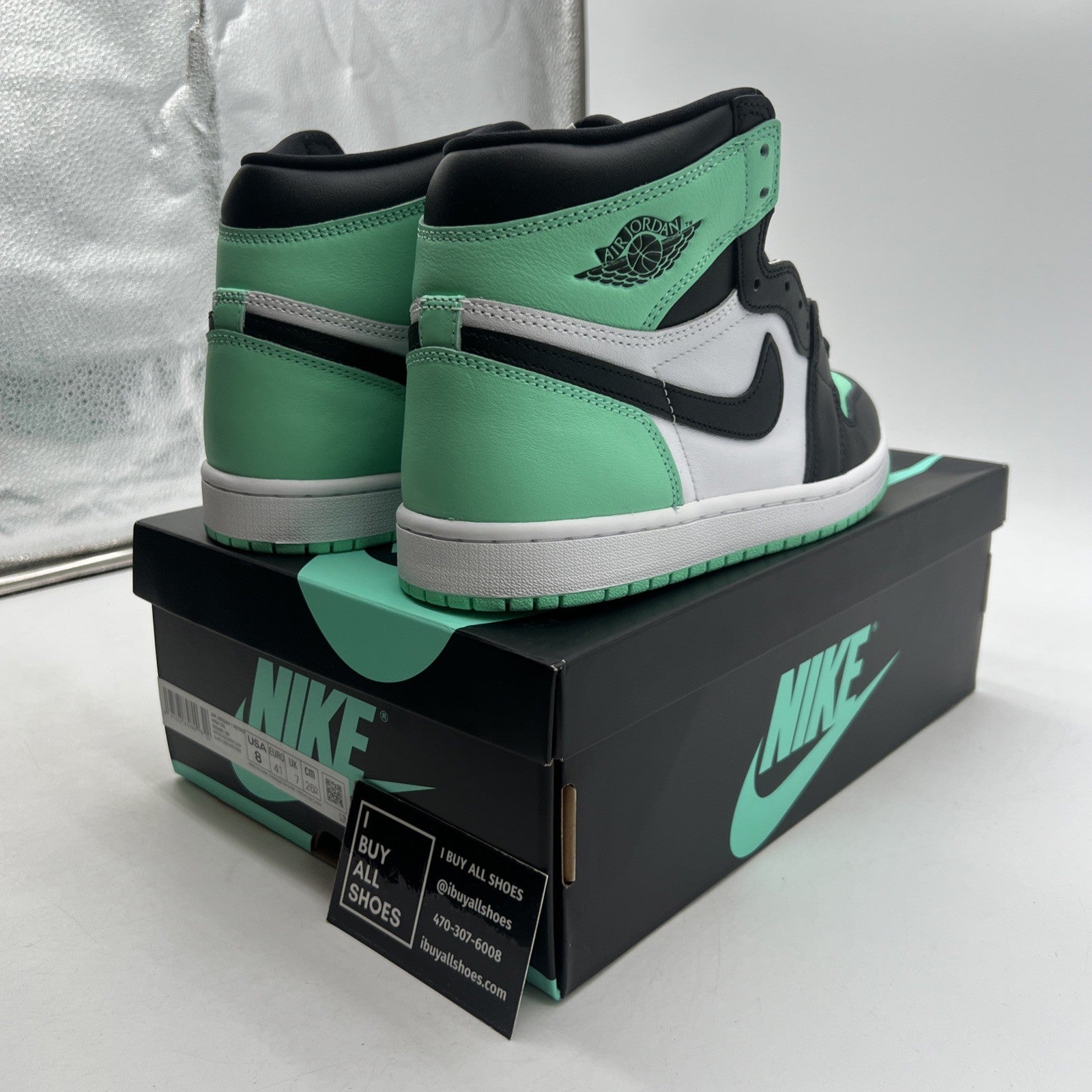 Size 8 - Air Jordan 1 Retro OG High Green Glow (DZ5485-130)