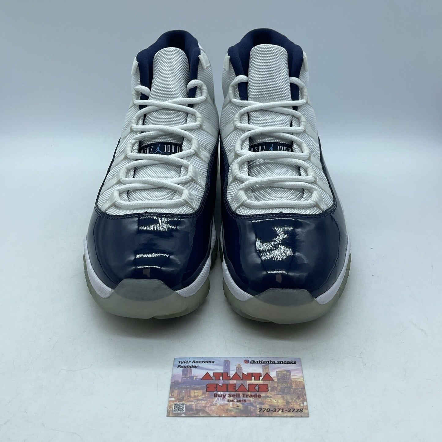 Size 11 - Jordan 11 Retro High Win Like '82 Blue White Leather (378037-123)