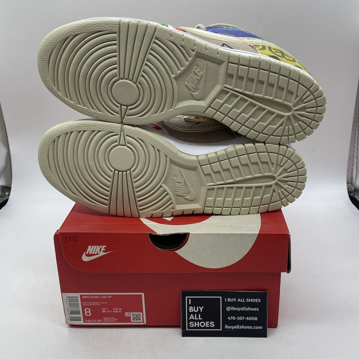 Size 8 - Nike Dunk Low City Market (DA6125-900)