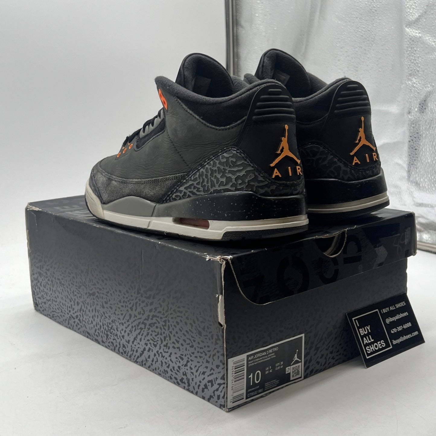 Size 10 - Air Jordan 3 Retro 2023 Mid Fear (CT8532-080)