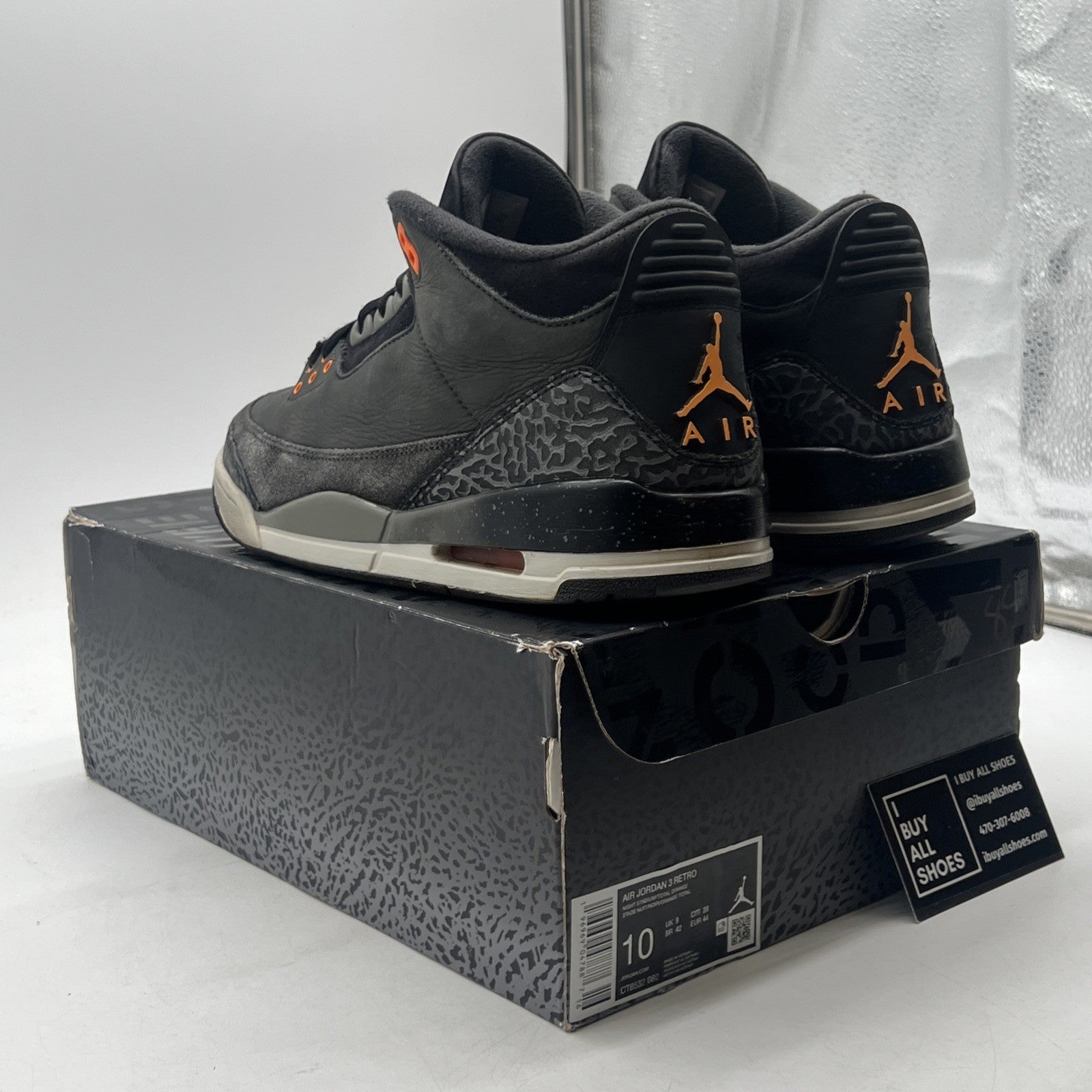 Size 10 - Air Jordan 3 Retro 2023 Mid Fear (CT8532-080)