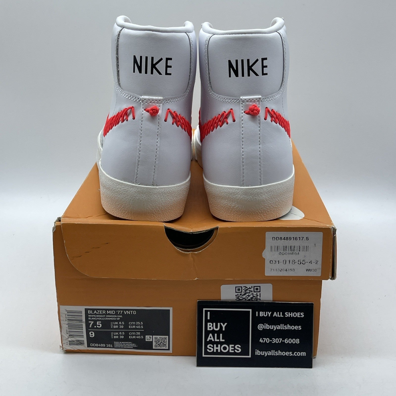 Size 7.5 - Nike Blazer '77 Vintage Mid Double Zig Zag Stitched Swoosh