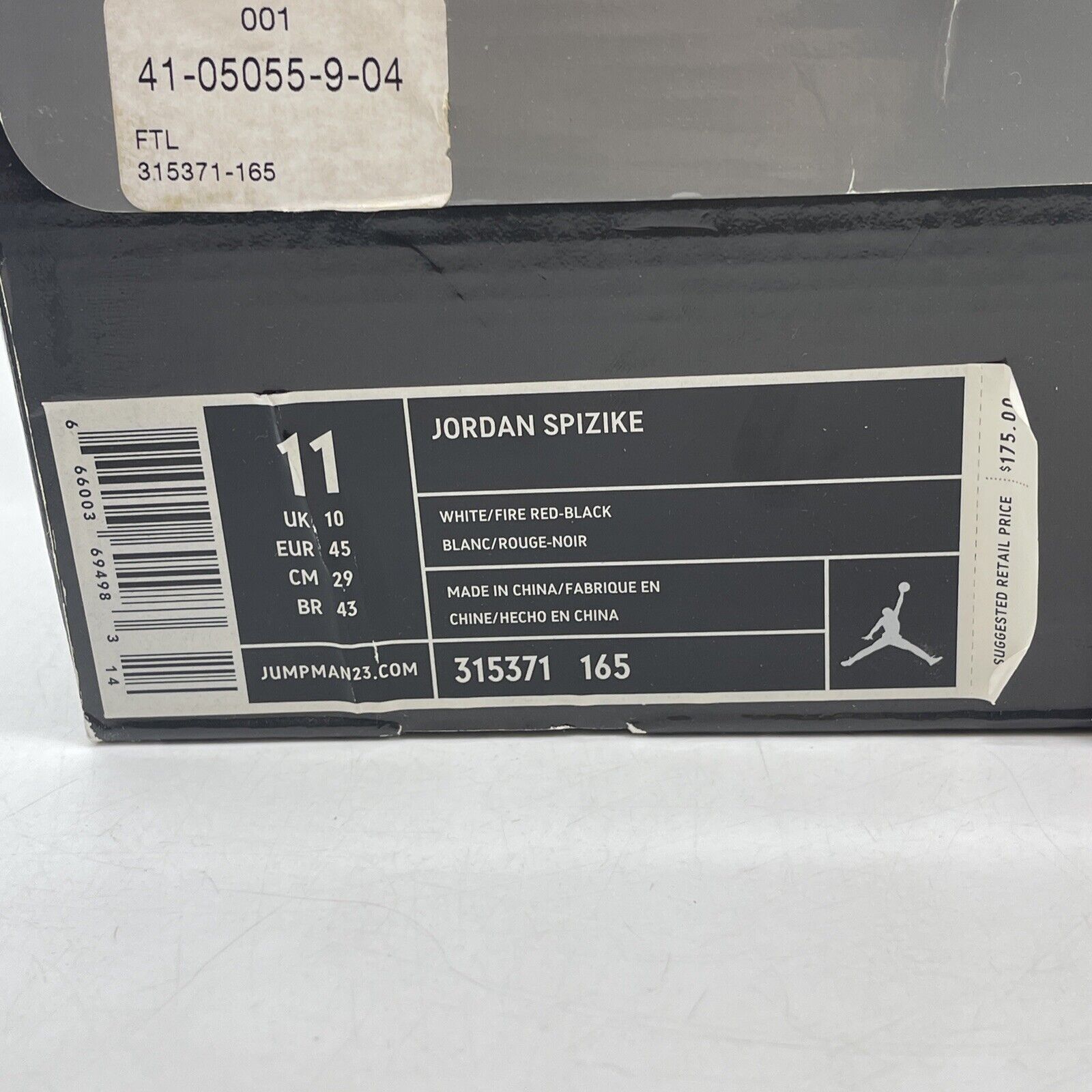 Size 11 - Jordan Spizike Mars Blackmon White Grey Suede Leather (315371-165)