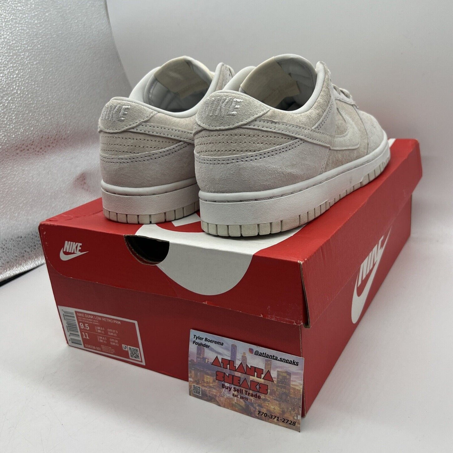 Size 9.5 - Nike Dunk Low Premium Vast Gray Brand New Og All