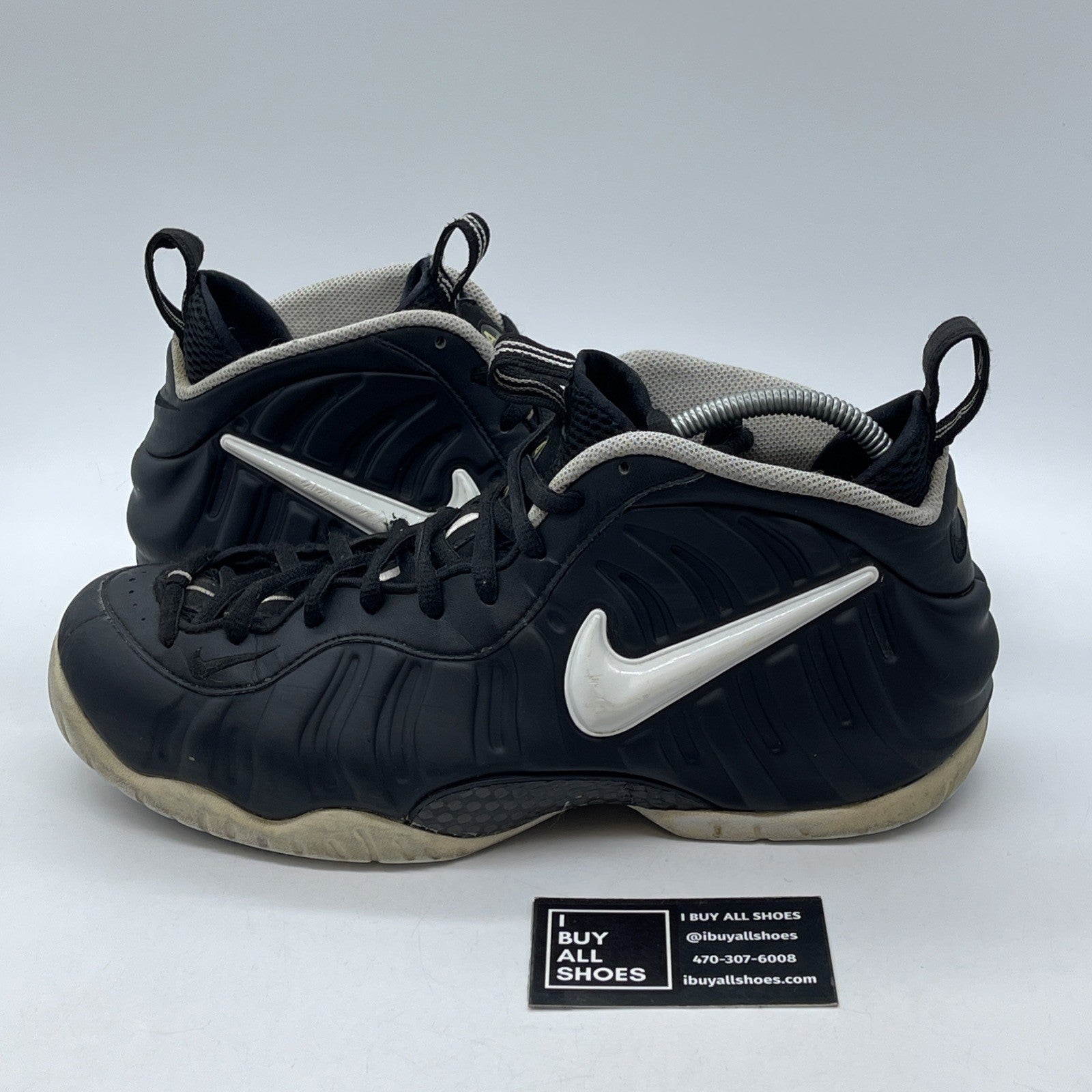 Size 11.5 - Nike Air Foamposite Pro 2016 Dr. Doom Black Leather (624041-006)