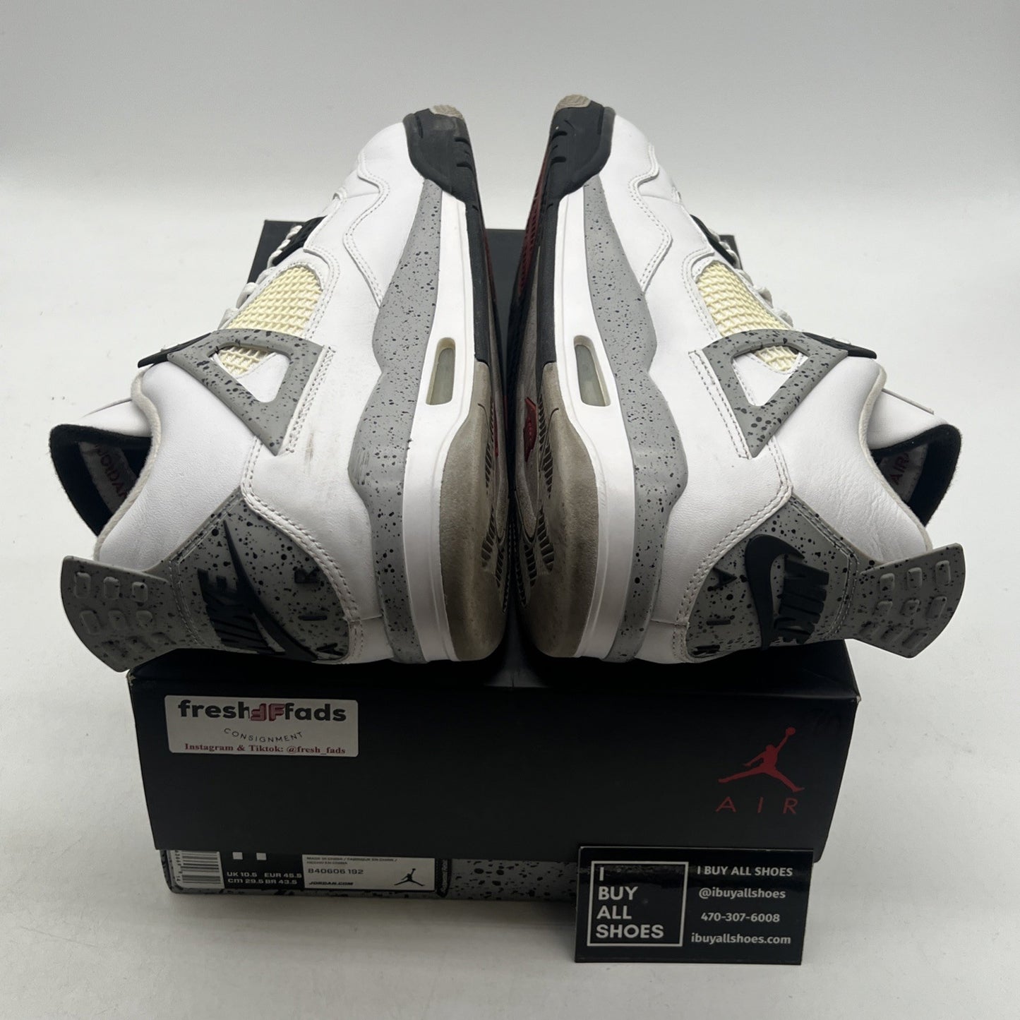 Size 11.5 - Air Jordan 4 Retro OG Mid White Cement (840606-192)