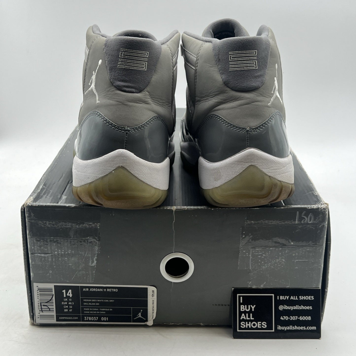Size 14 - Air Jordan 11 Retro 2010 Cool Grey (378037-001)