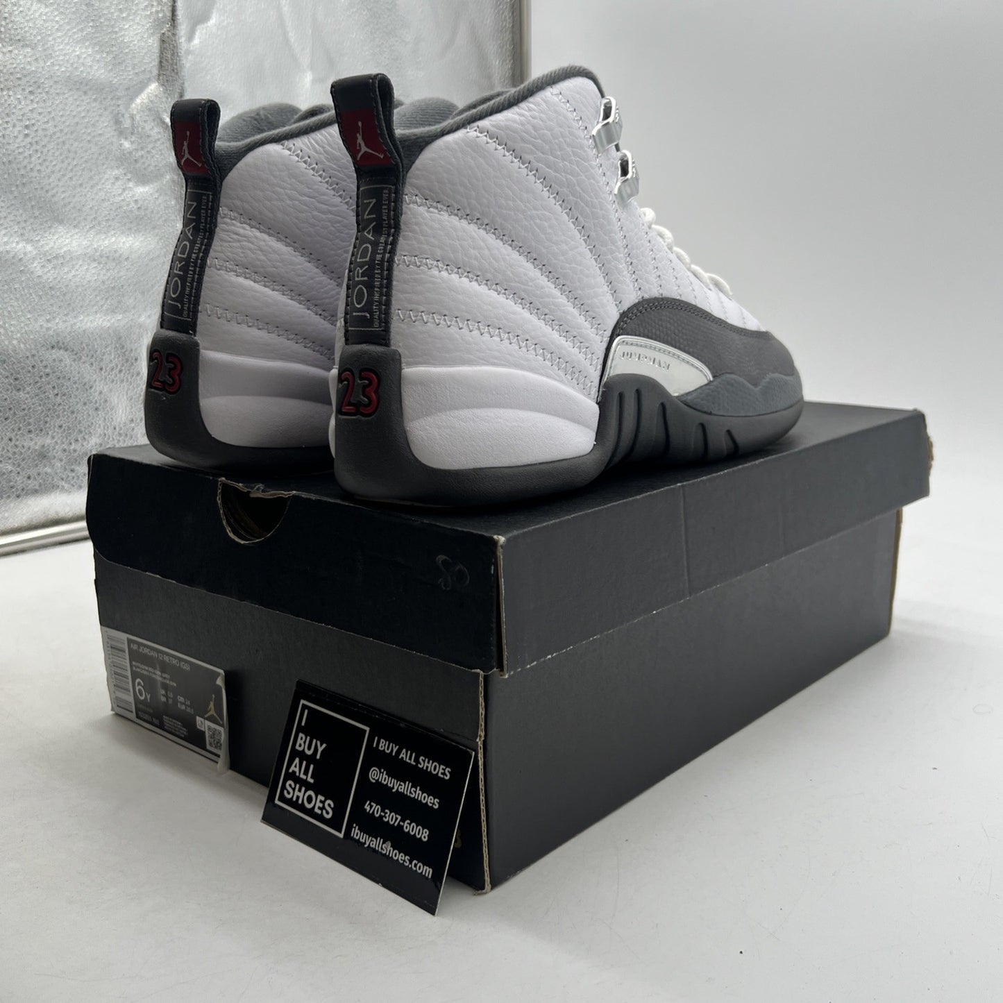 Size 6Y - Air Jordan 12 Retro Dark Grey (153265-160)