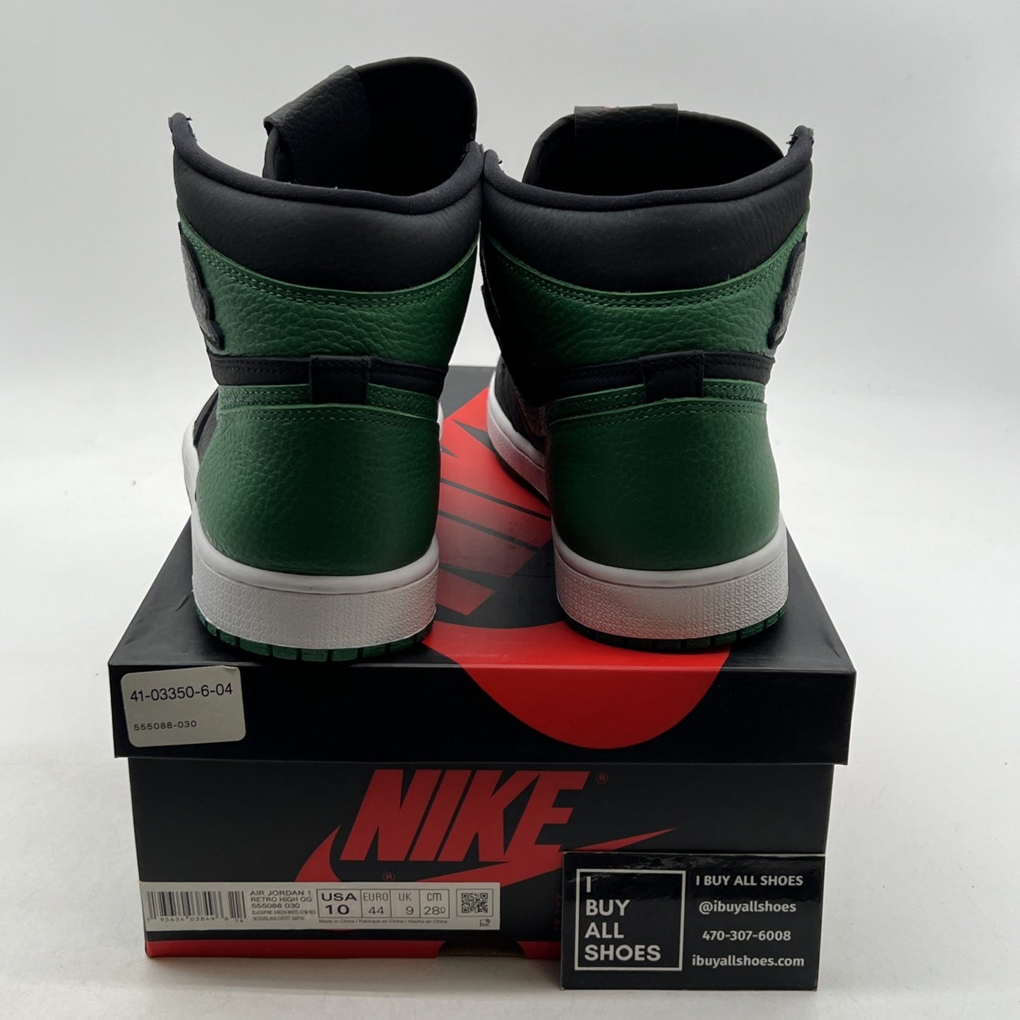 Size 10 - Air Jordan 1 Retro OG High Pine Green 2.0 (555088-030)