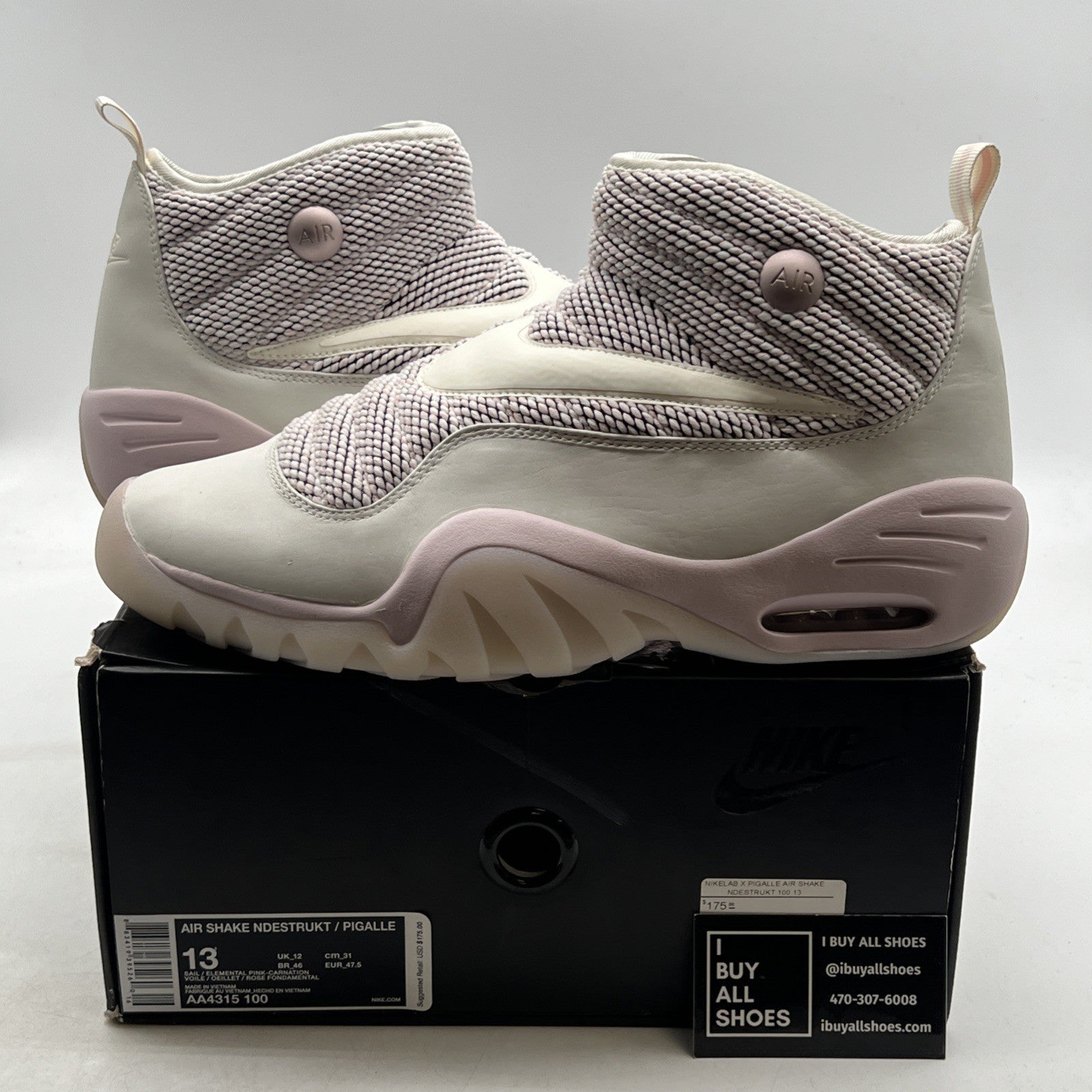 Size 13 - Pigalle x NikeLab Air Shake Ndestrukt Carmen Electra (AA4315-100)