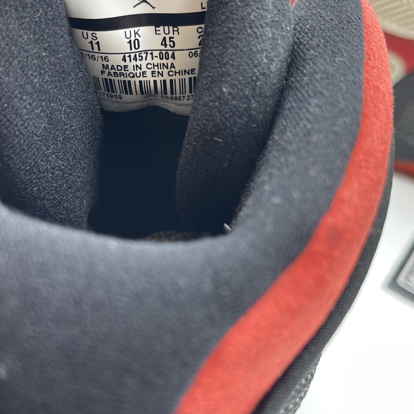 Size 11 - Jordan 13 Retro Bred 2017 Red Black Suede (414571-004)