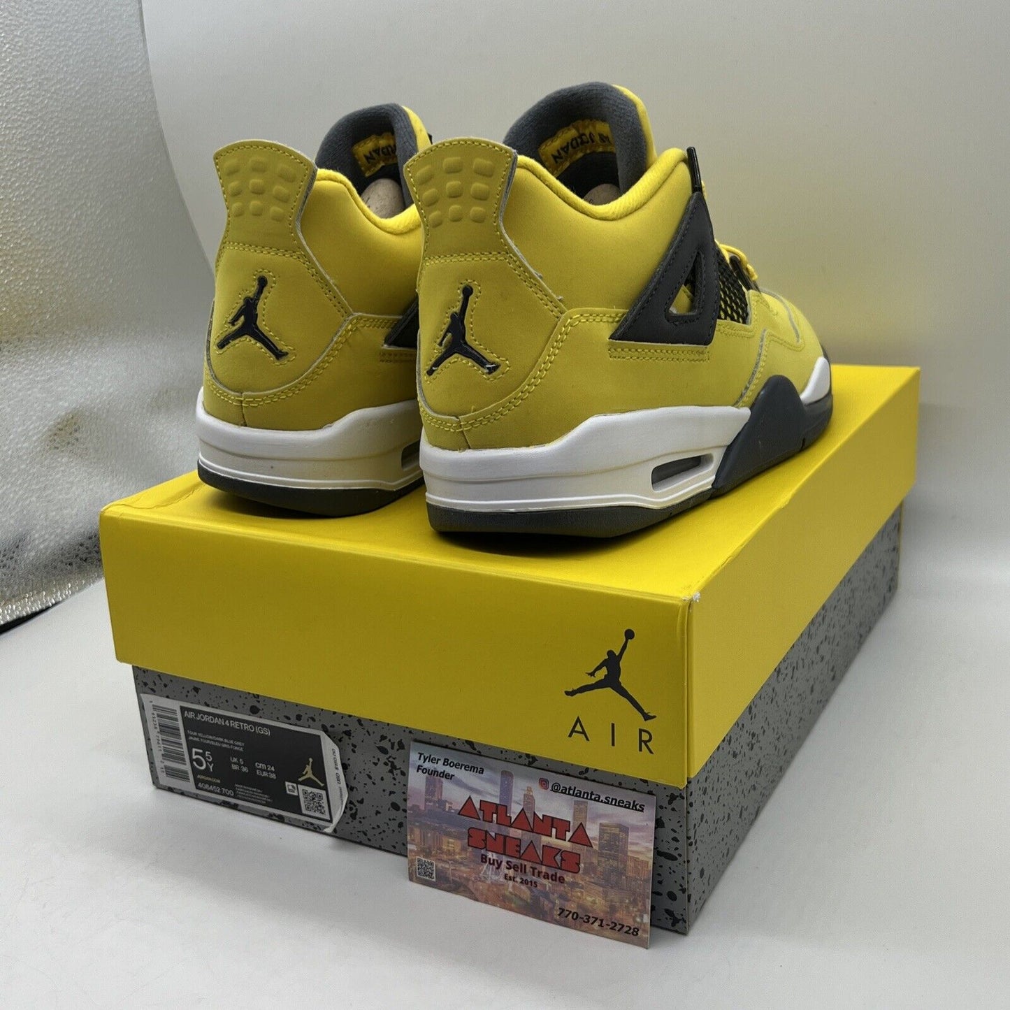 Size 5.5 - Jordan 4 Retro GS Tour Yellow 2021 - 408452700 Brand New Og All