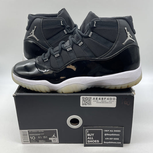 Size 10 - Jordan 11 Retro High Jubilee / 25th Anniversary Black (CT8012-011)