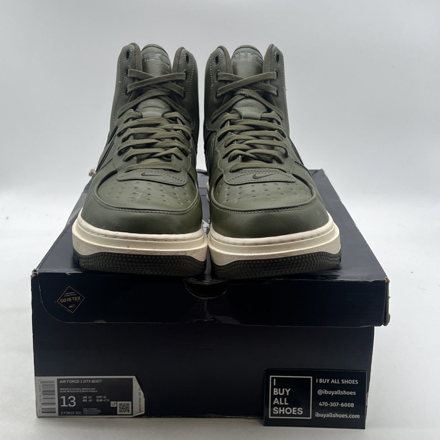 Size 13 - Nike Air Force 1 High Gore-Tex 2020 Olive (CT2815-201)