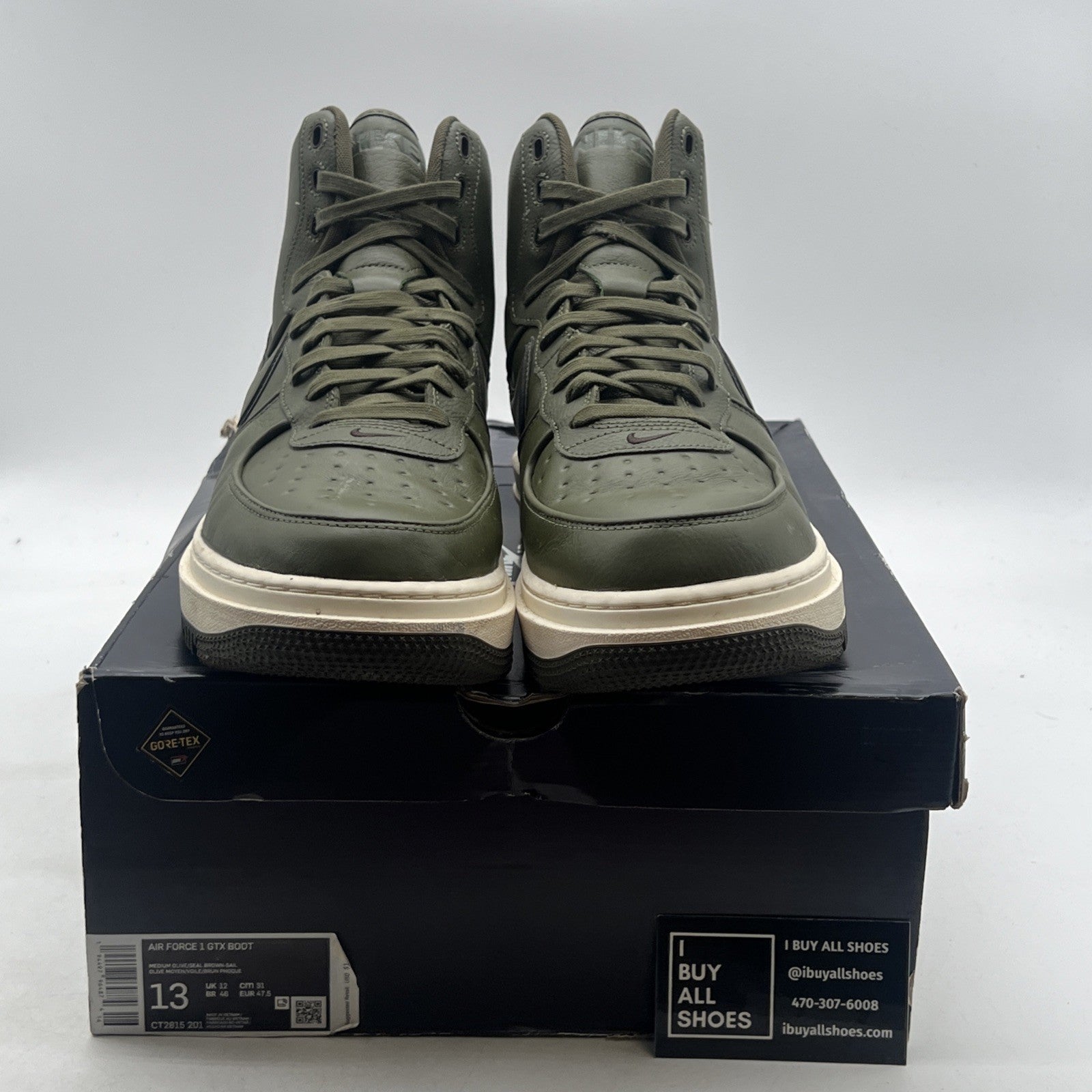 Size 13 - Nike Air Force 1 High Gore-Tex 2020 Olive (CT2815-201)