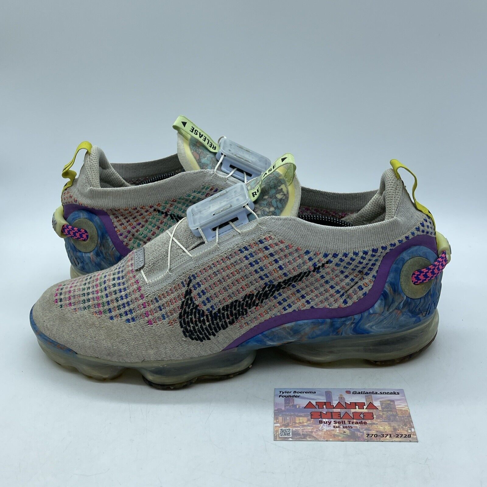 Size 12 - Nike Air VaporMax 2020 Flyknit Multi-Color Suede Leather (CJ6740-001)