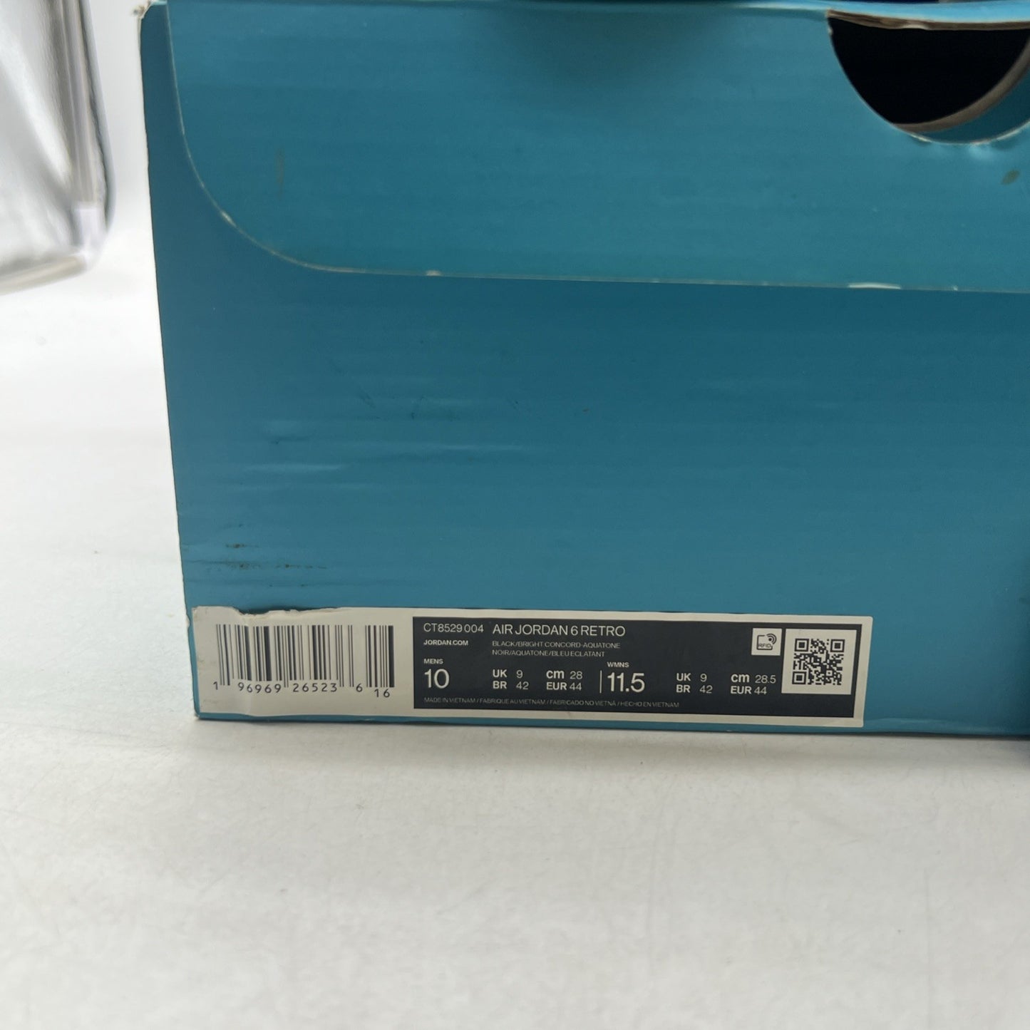 Size 10 - Air Jordan 6 Retro Aqua (CT8529-004)