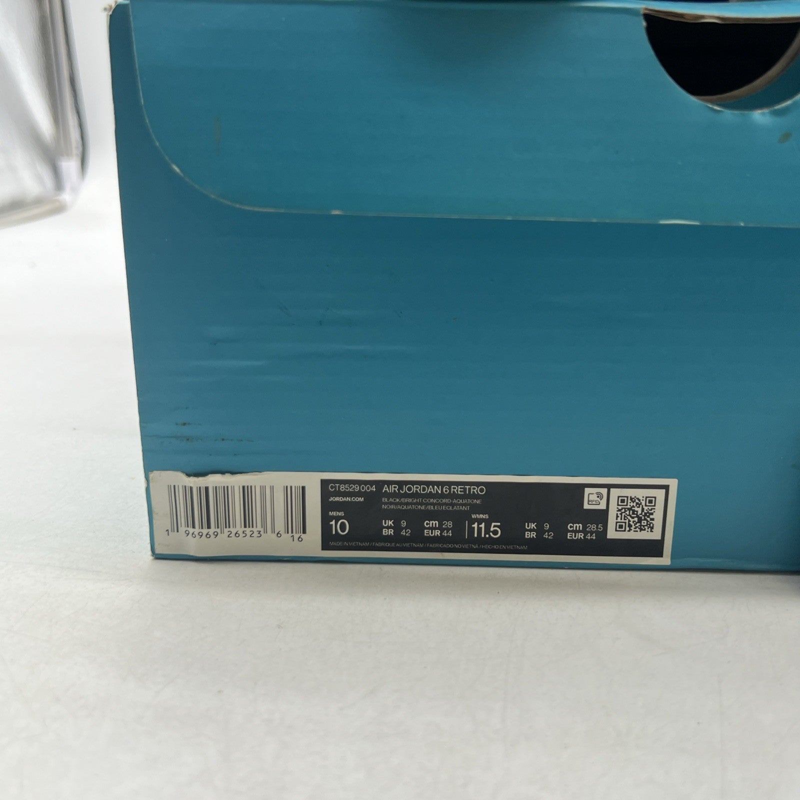 Size 10 - Air Jordan 6 Retro Aqua (CT8529-004)
