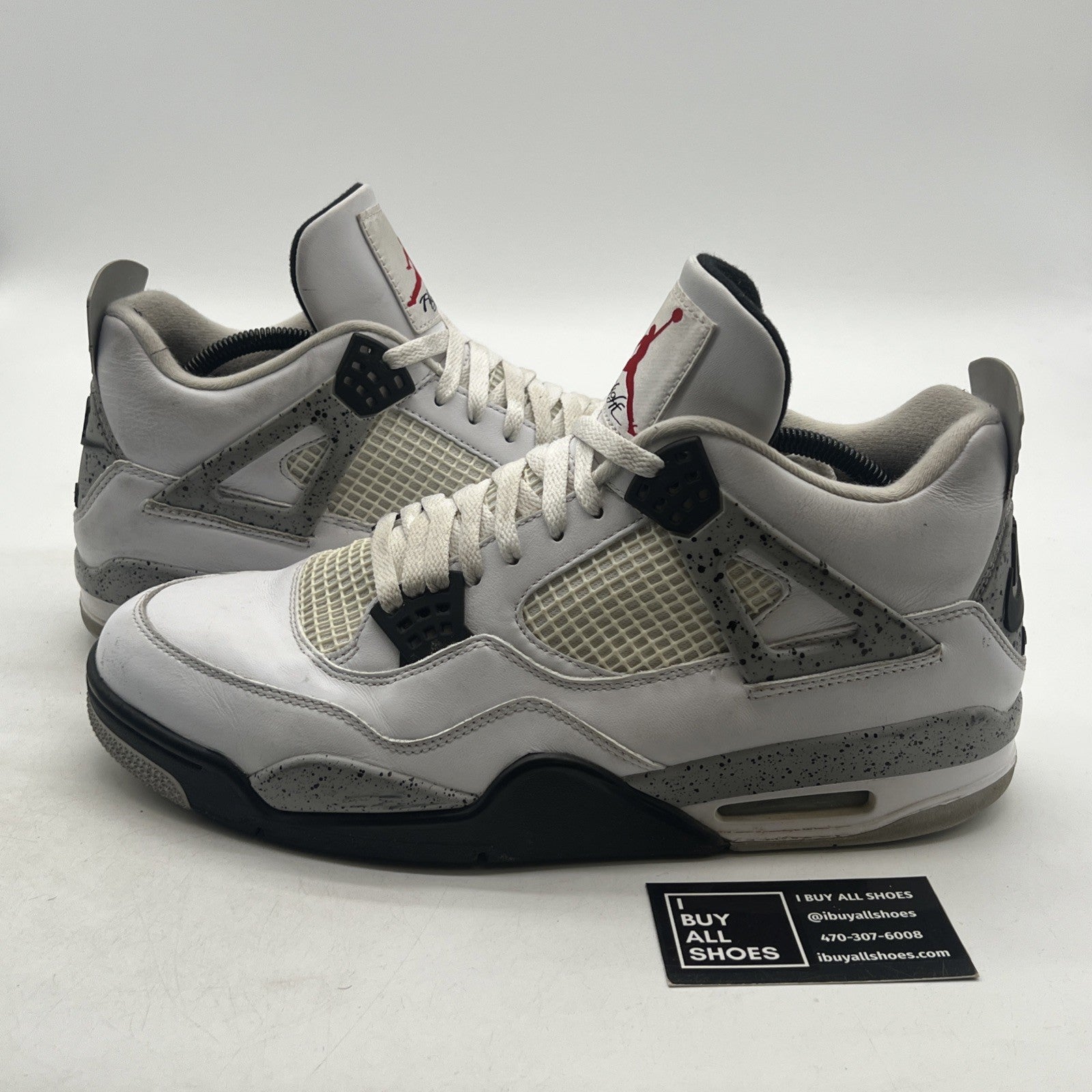 Size 13 - Air Jordan 4 Retro OG Mid White Cement (850606-192)