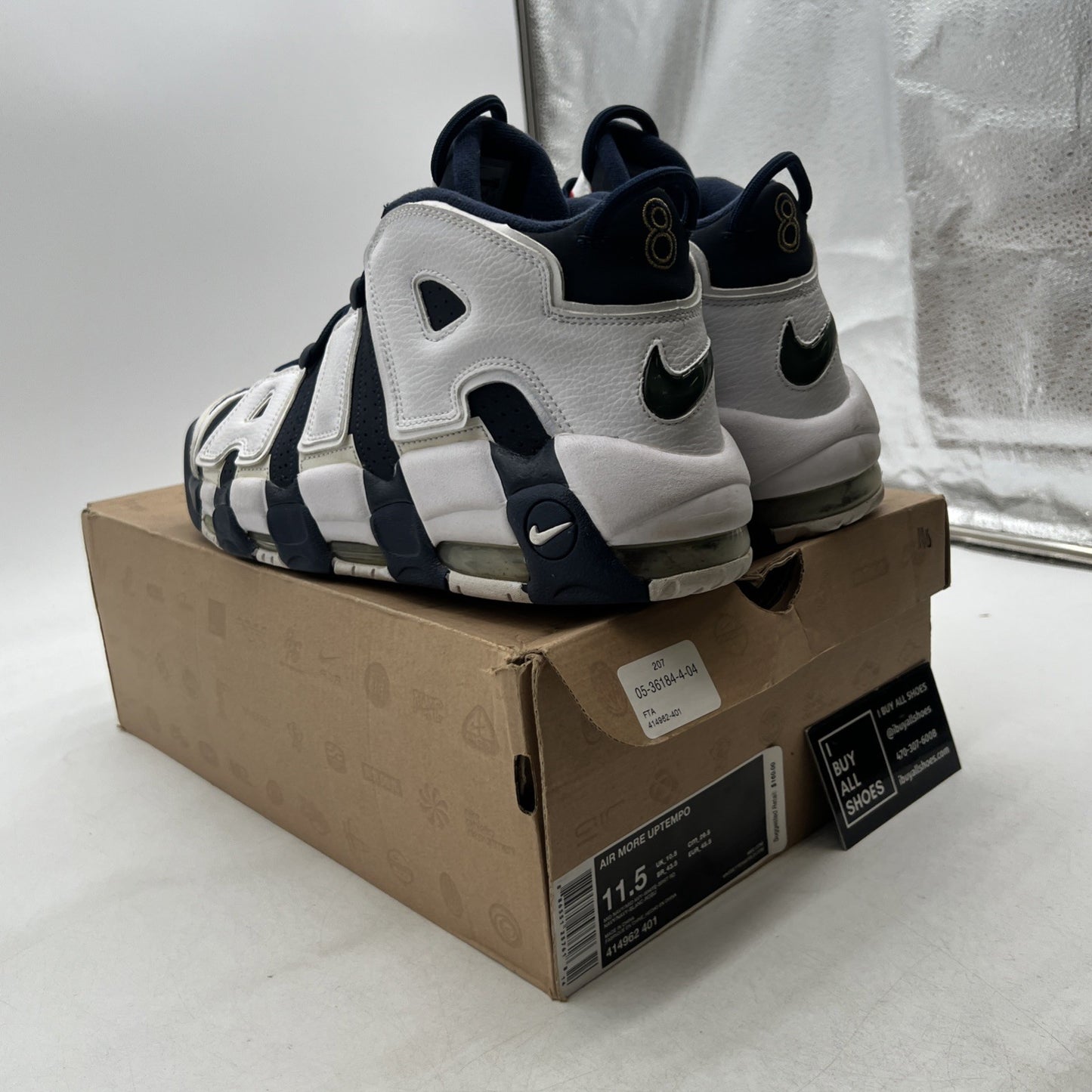 Size 11.5 - Nike Air More Uptempo 2012 Olympic (414962-401)