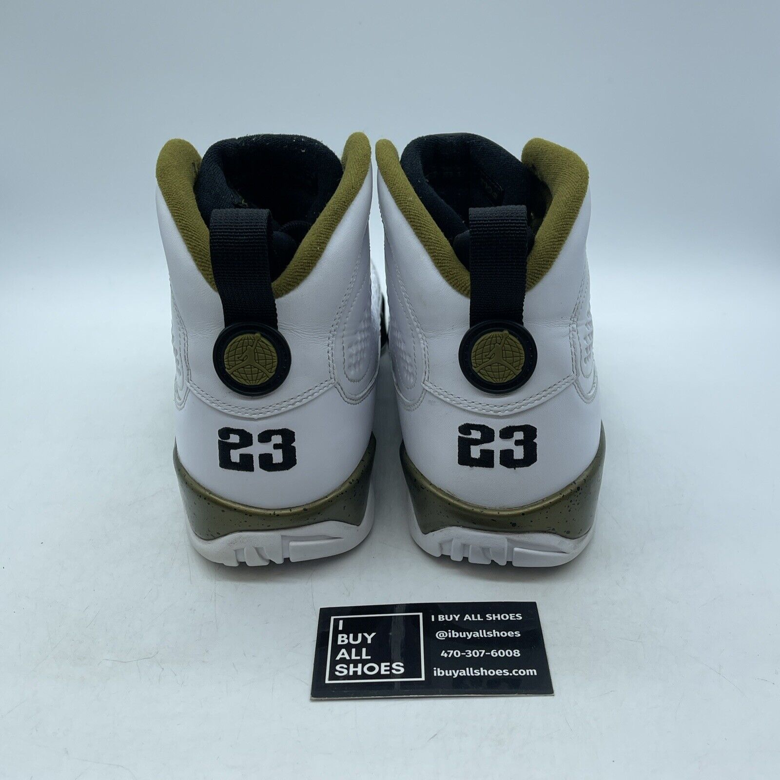 Size 10 - Air Jordan 9 Retro Statue Green Black White Leather (302370-109)