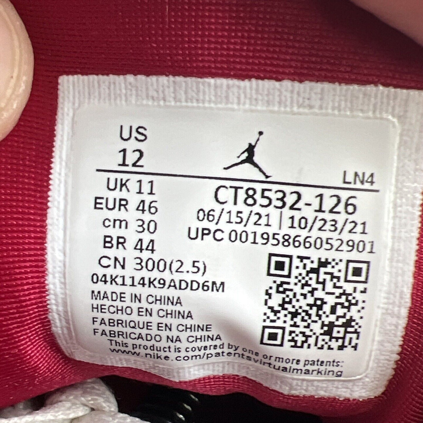 Size 12 - Air Jordan 3 Retro Mid Cardinal Red (CT8532-126)