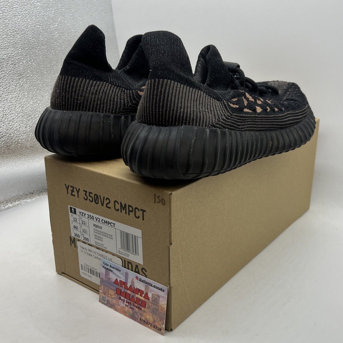 Size 12 - adidas Yeezy Boost 350 V2 CMPCT Slate Carbon Brown (HQ6319)