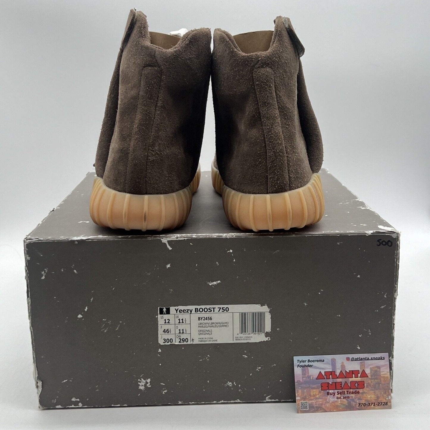 Size 12 - adidas Yeezy Boost 750 Chocolate Suede Gum Brown (BY2456)