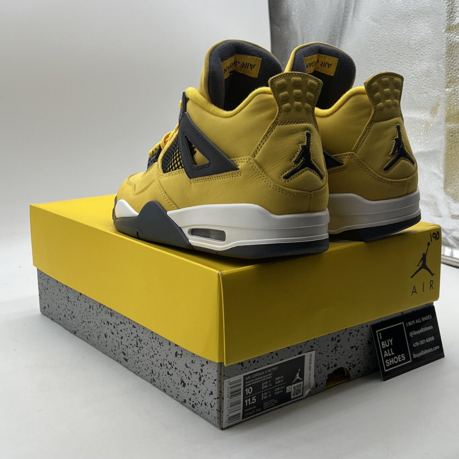Size 10 - Air Jordan 4 Retro Mid Lightning (CT8527-700)