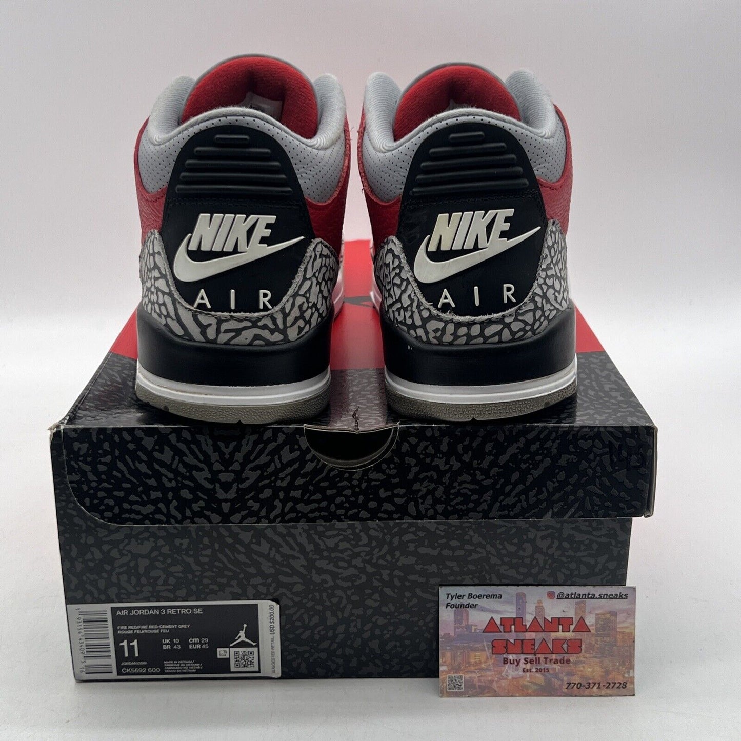 Size 11 - Jordan 3 Retro SE Mid Unite Black Grey Leather (CK5692-600)