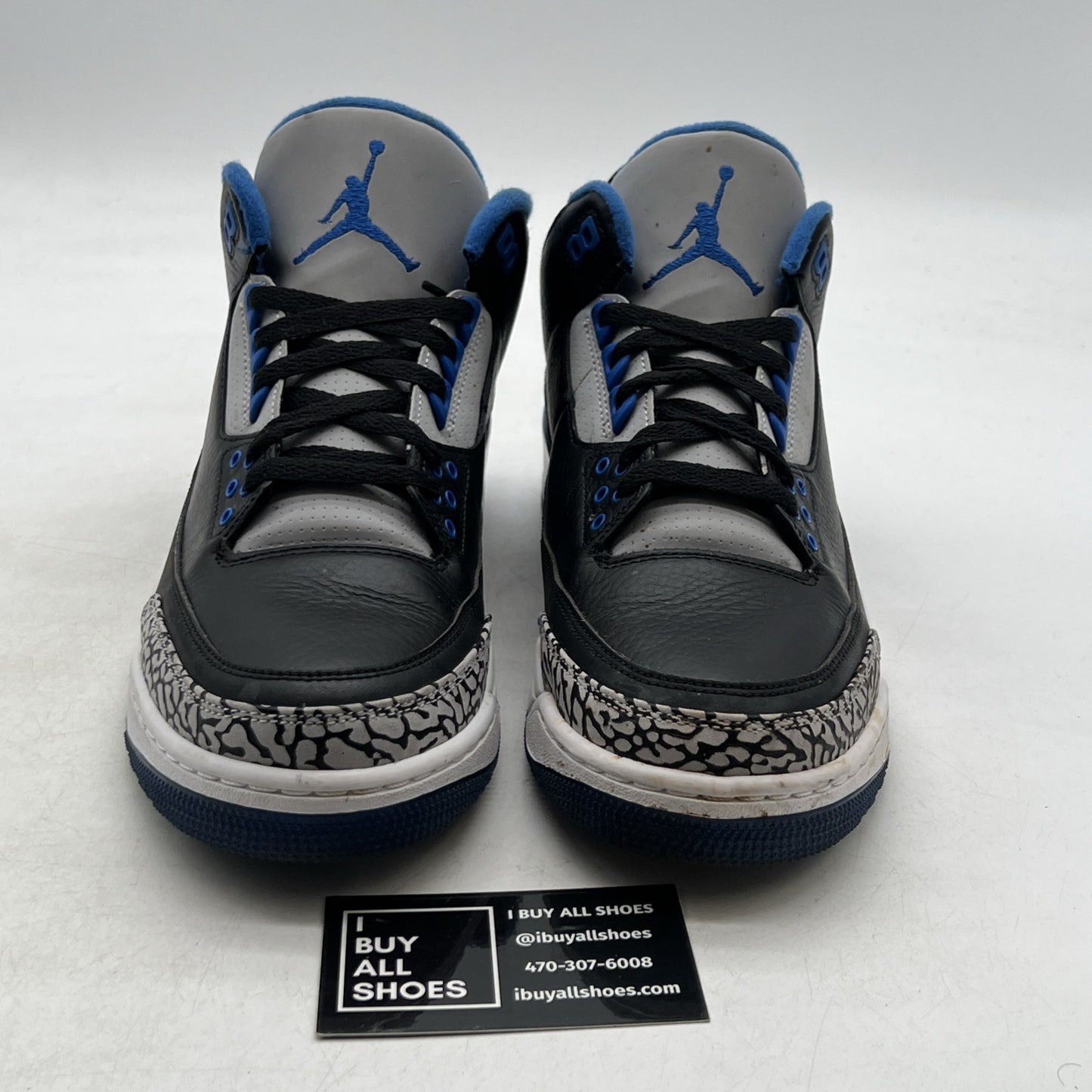 Size 9.5 - Air Jordan 3 Retro Sport Blue (136064-007)