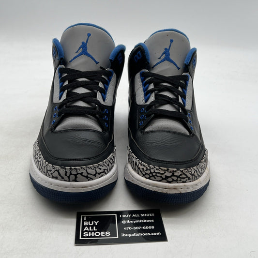 Size 9.5 - Air Jordan 3 Retro Sport Blue (136064-007)