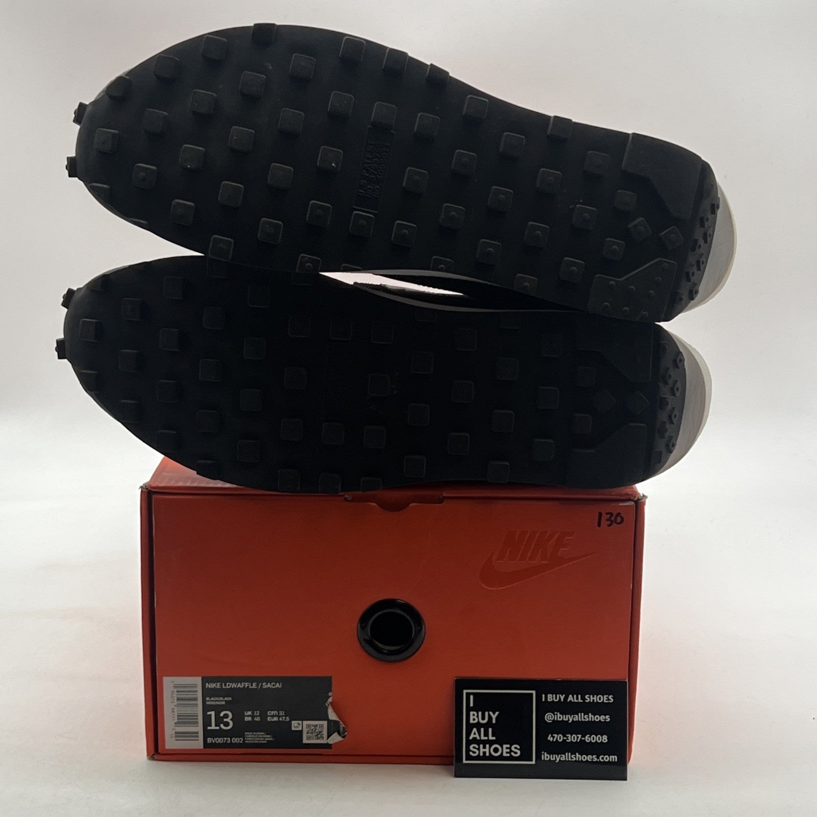 Size 13 - Nike sacai x LDWaffle Black Nylon (BV0073-002)