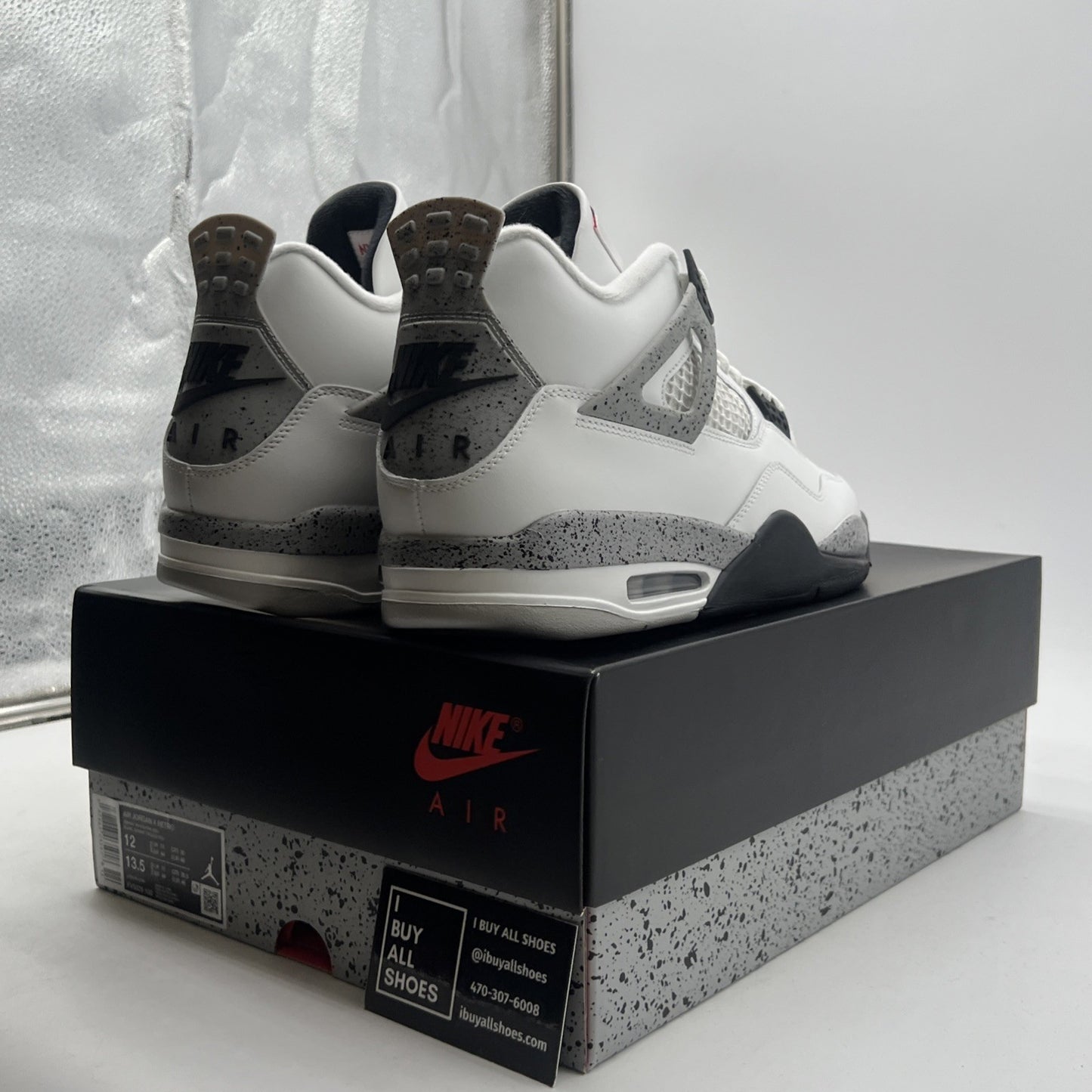 Size 12 - Air Jordan 4 Retro OG 2025 White Cement (FV5029-100)