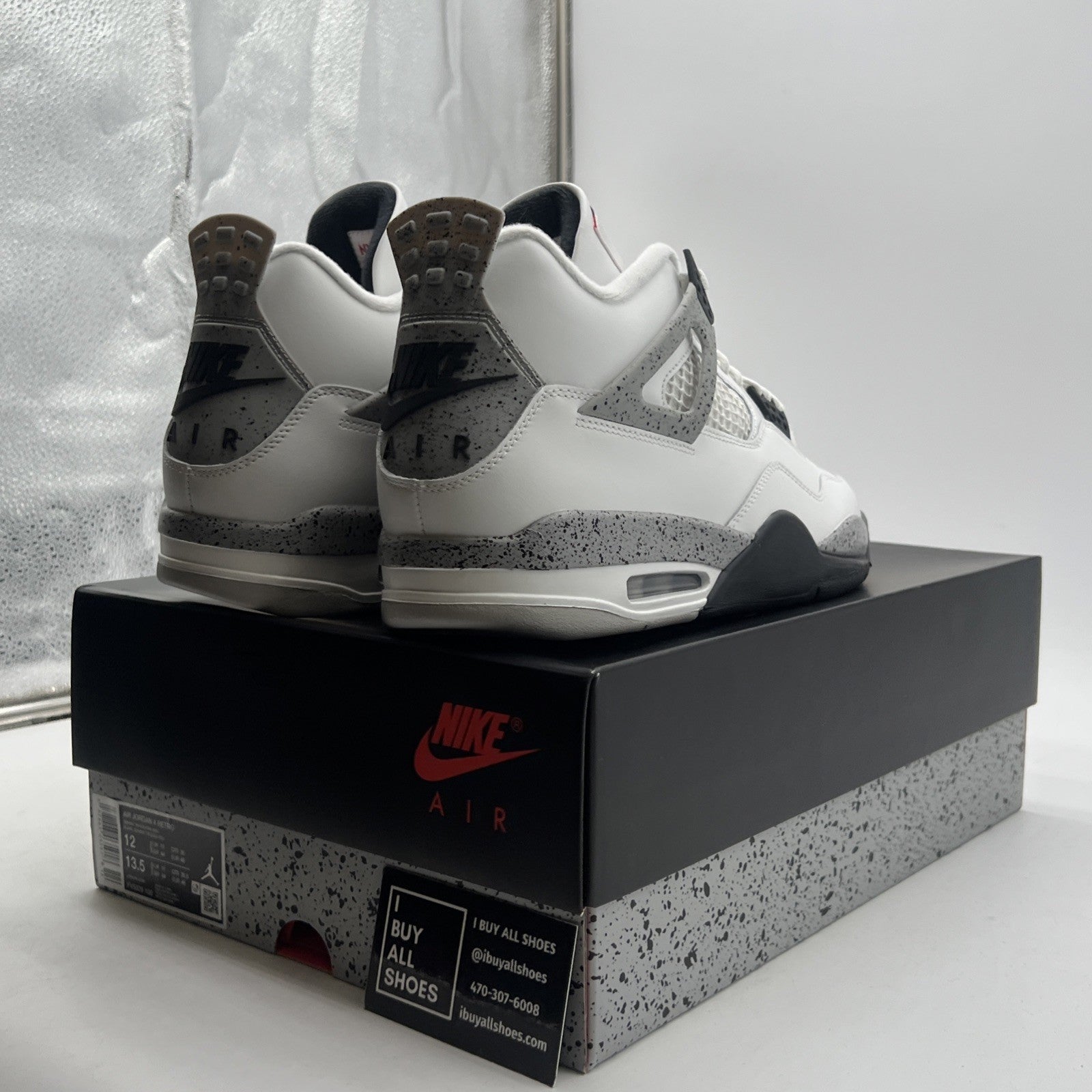 Size 12 - Air Jordan 4 Retro OG 2025 White Cement (FV5029-100)
