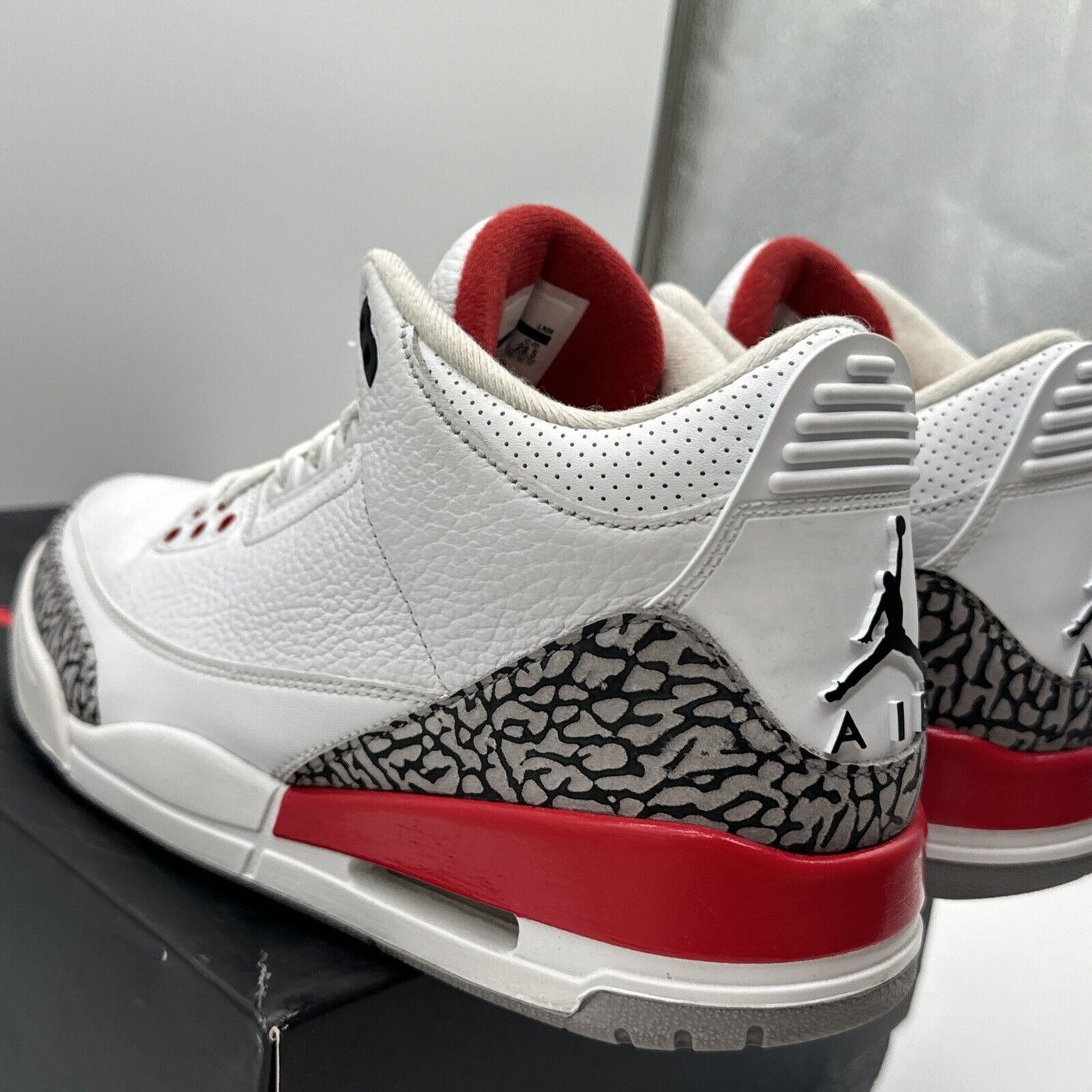 Size 10.5 - Jordan 3 Retro Hall of Fame 2018 Katrina43: Elephant White Tumbled