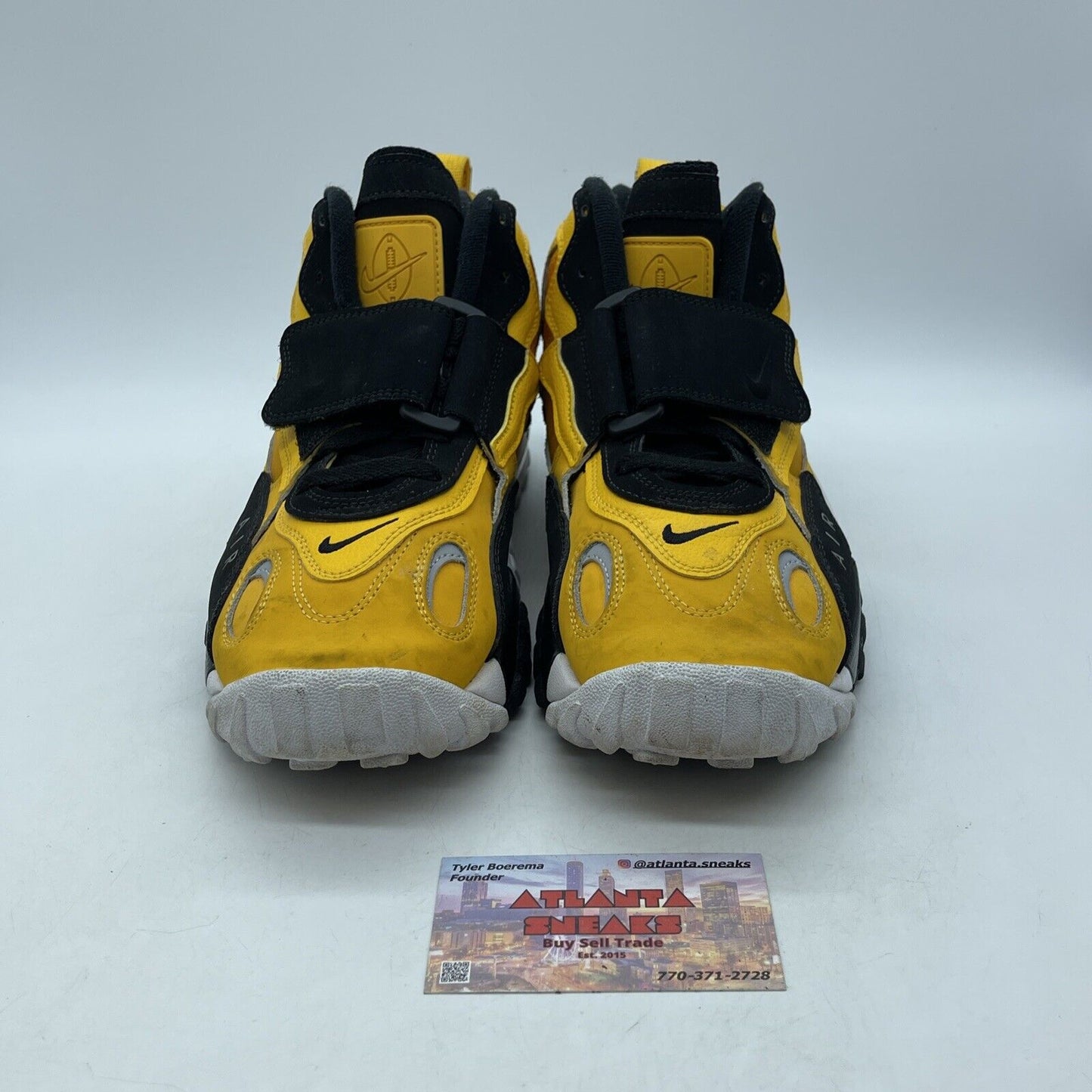 Size 8 - Nike Air Max Speed Turf Steelers Yellow. Black Suede (BV1165-700)