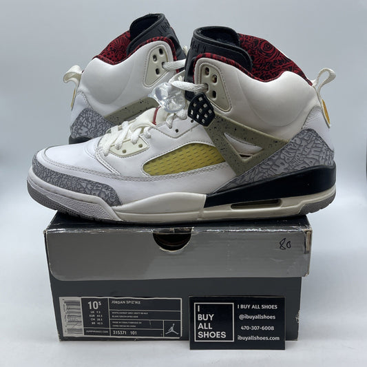 Size 10.5 - Jordan Spizike Cement Grey White Grey Suede Leather (315371-101)