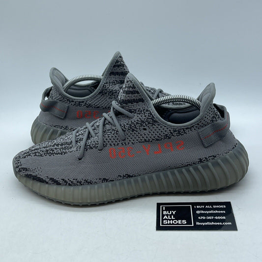 Size 10.5 - adidas Yeezy Boost 350 V2 Low Beluga 2.0 Grey Red Suede (AH2203)