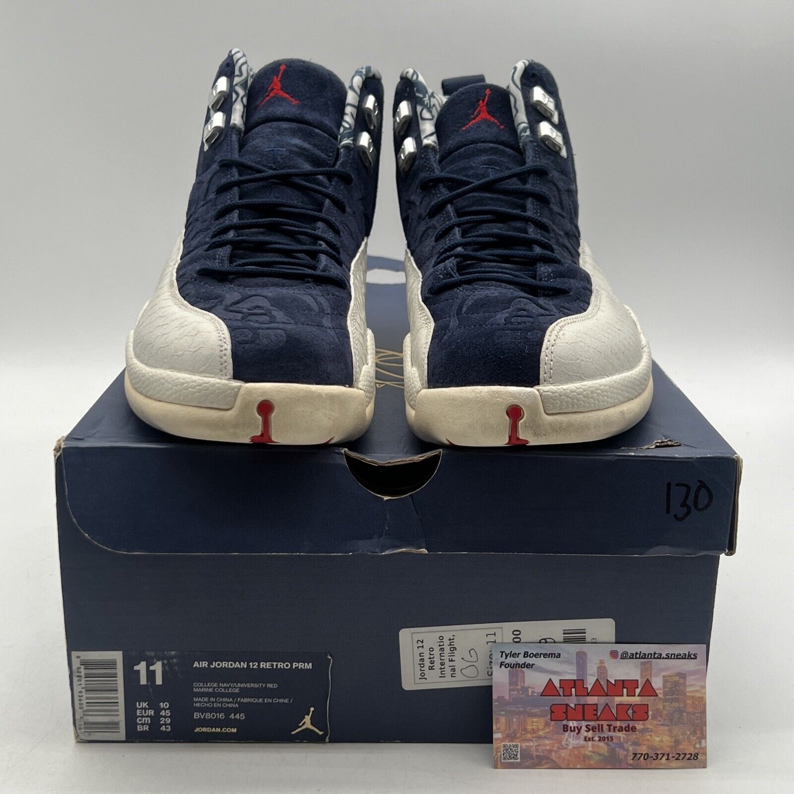 Size 11 - Air Jordan 12 Retro International Flight White Red Suede (BV8016-445)