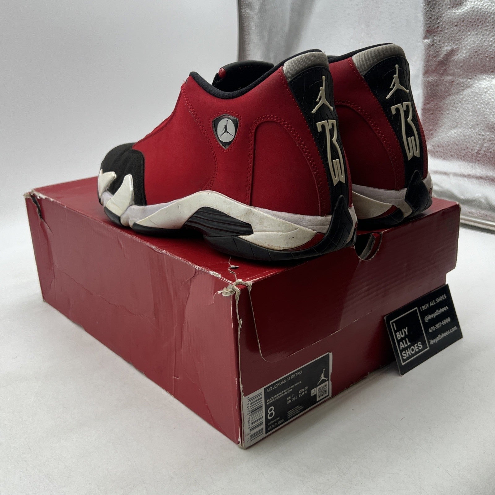 Size 8 - Air Jordan 14 Retro Gym Red (487471-006)