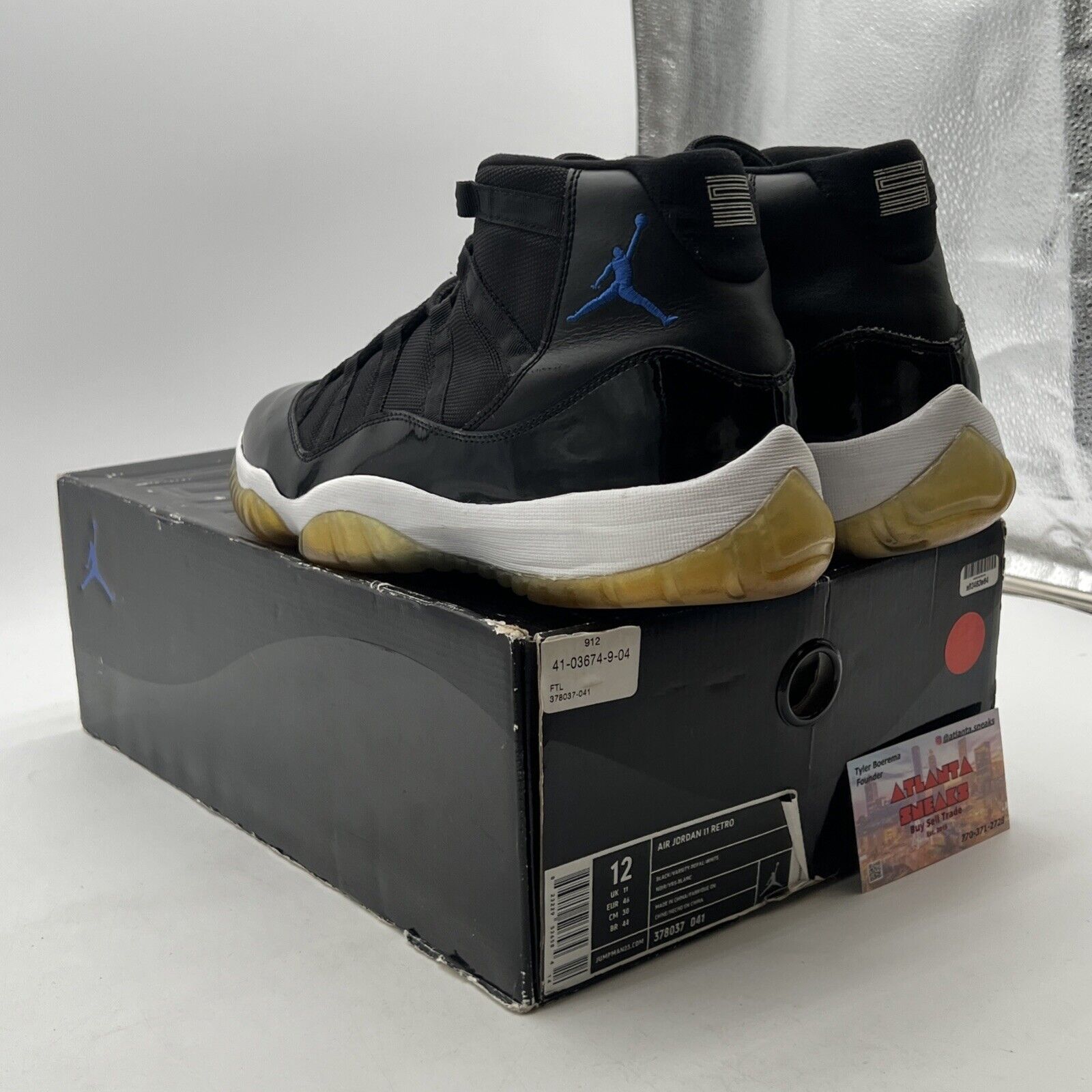 Size 12 - Air Jordan 11 Retro 2009 Space Jam (378037-041)