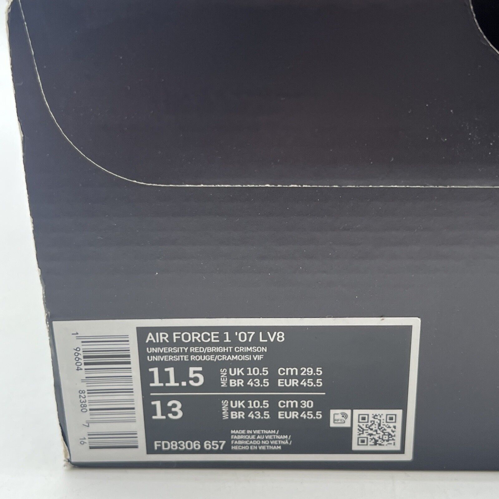 Size 11.5 - Nike Air Force 1 '07 ATL (FD8306-657)