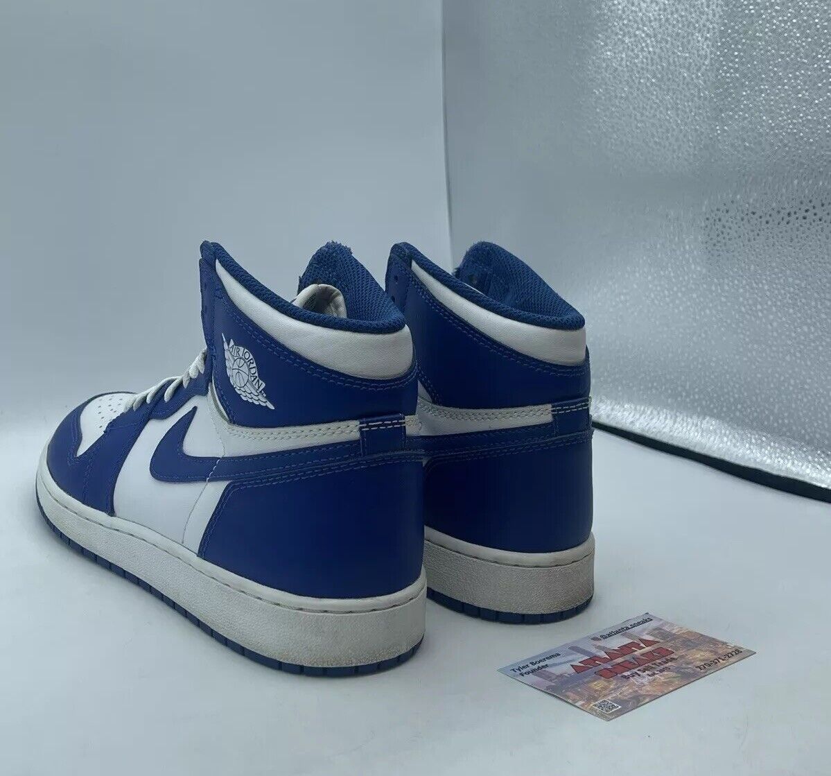 Size 6.5Y (GS) - Jordan 1 OG High Storm Blue White Leather (575441-127)