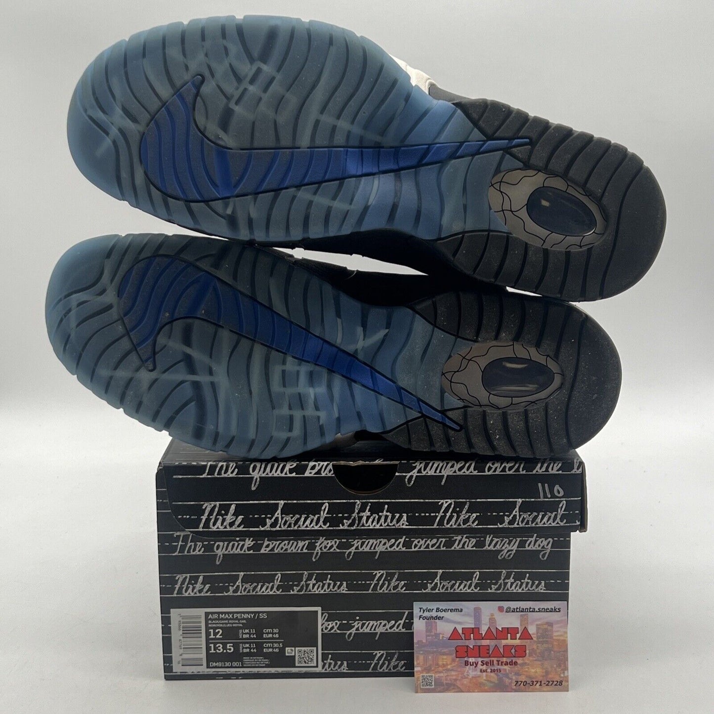 Size 12 - Nike Social Status x Air Max Penny 1 Recess - Black Icey (DM9130-001)